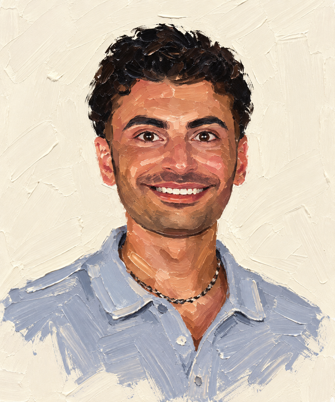 Painted portrait of Aiden B. Jajo